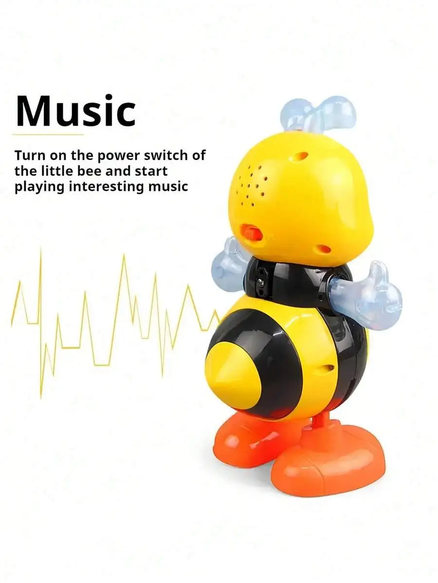 Dancing Bee Toy With Music LED Lights, Walk Twist Interactive Sensory Learning Toy For Preschoolers