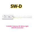 White Light SW-D 3-Button RF 2.4GHz LED SPI Controller Built-in 5 Kinds Light for WS2811 WS2812 WS2815 LED SPI Pixel Strip Lamp