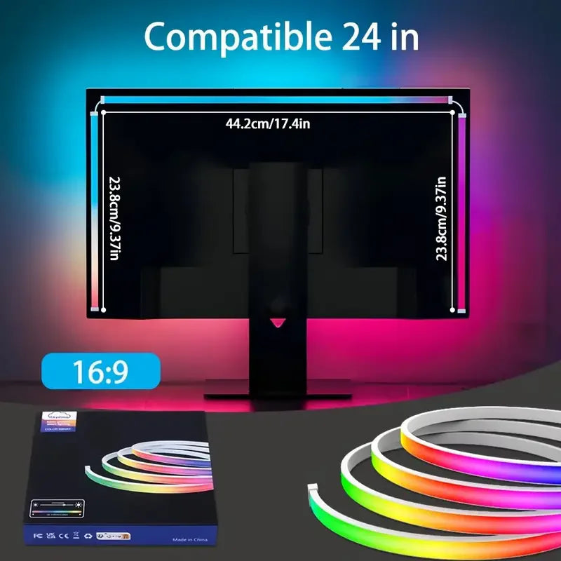 RGB LED Strip Lights-Smart Room Ambient Lighting Kit