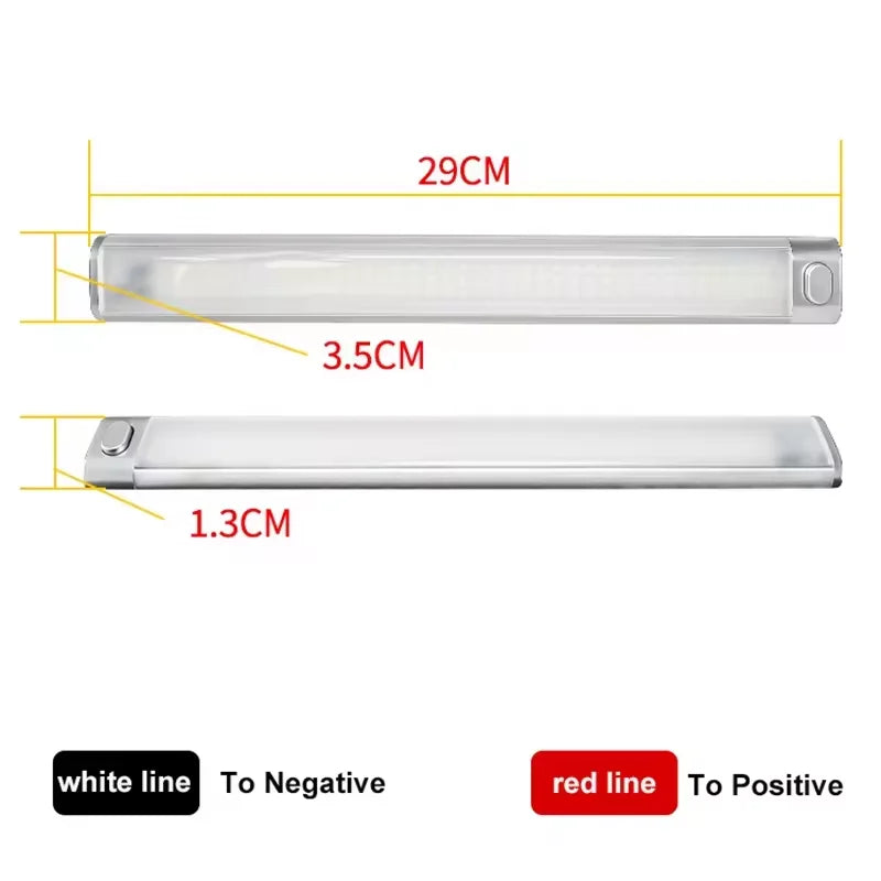 12W vehicle LED Light Strip Car Interior Bar Flexible Mounting for Cargo Trailer Boat RV Truck Cabin Reading Light Long-Lasting