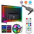 Wiscolor RGBIC LED TV Backlight Strip music Sync with Screen USB 5V for 55-65 Inch  TVs Game Room Ambient Decor Lighting App