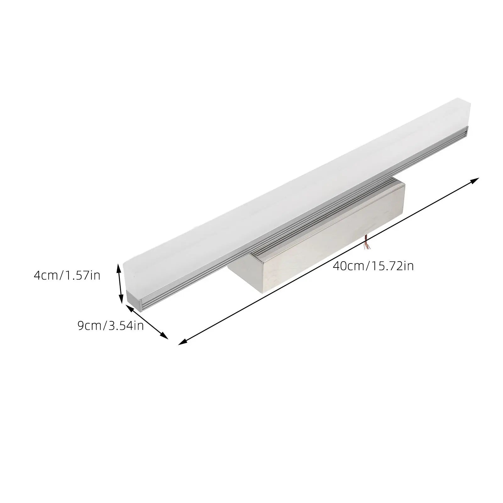 1Pcs LED Mirror Front Light Strip Wall Vanity Lamp for Makeup Face Illumination No Tools