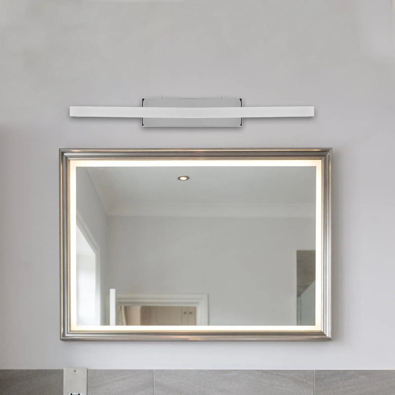 1Pcs LED Mirror Front Light Strip Wall Vanity Lamp for Makeup Face Illumination No Tools