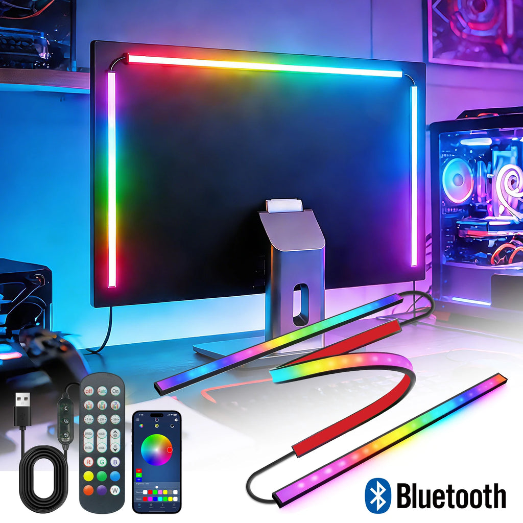 Computer Screen Lighting Strip Monitor RGBIC Bluetooth LED Light Ambient Light Strip Music Sycn APP Remote Control PC Backlight