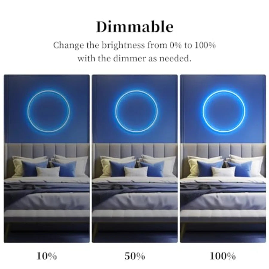 32.8ft/10M COB LED Light Strip, DC24V CRI 93+ Strip Light, 8mm Width LED Tape Lights, Flexible COB LED Lights for Bedroom, TV B